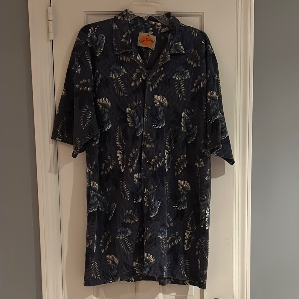 W. R. Gass Vintage Ribbed Cotton Button-down Short Sleeve